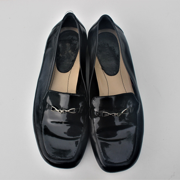 Trotters Shoes - Trotter Black Patent Square Toe Loafer 8